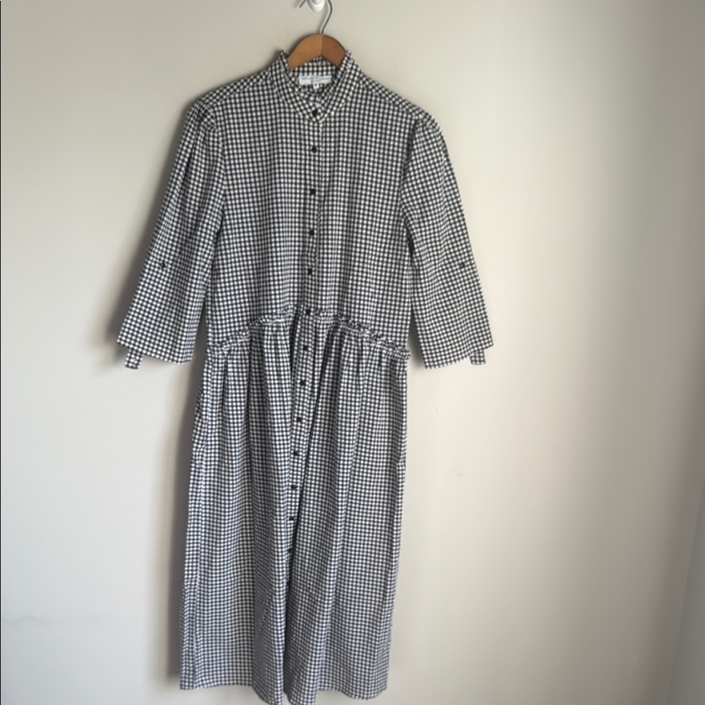 NEW Taylor Tillman Liza Ruffle gingham dress XS